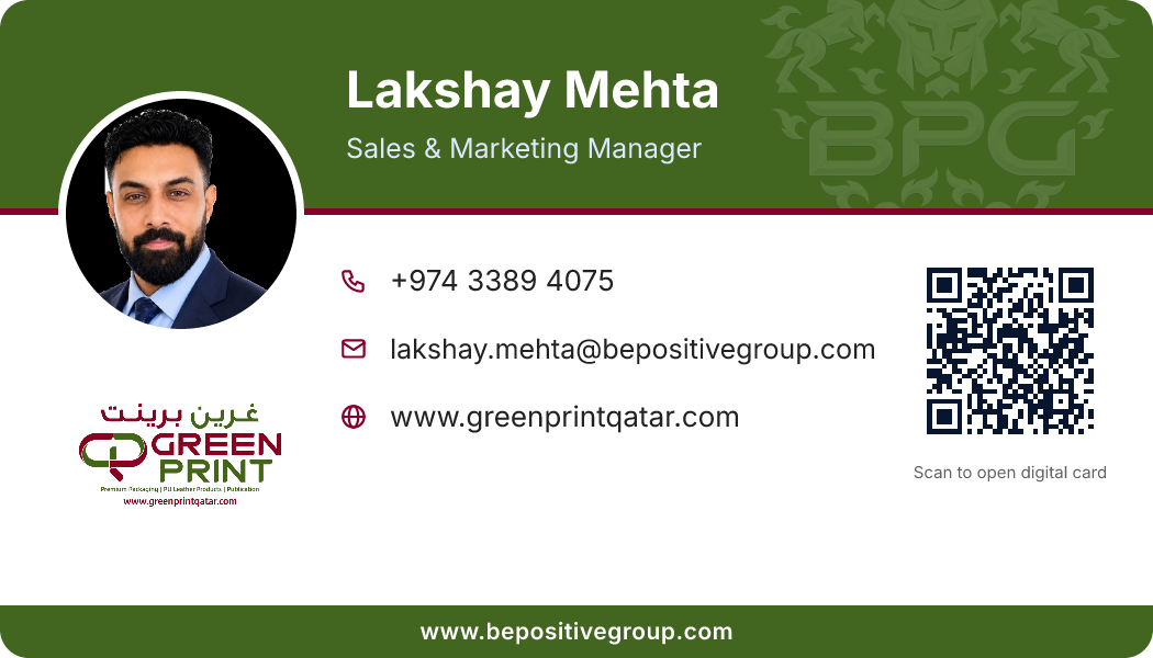 Business card of Lakshay Mehta