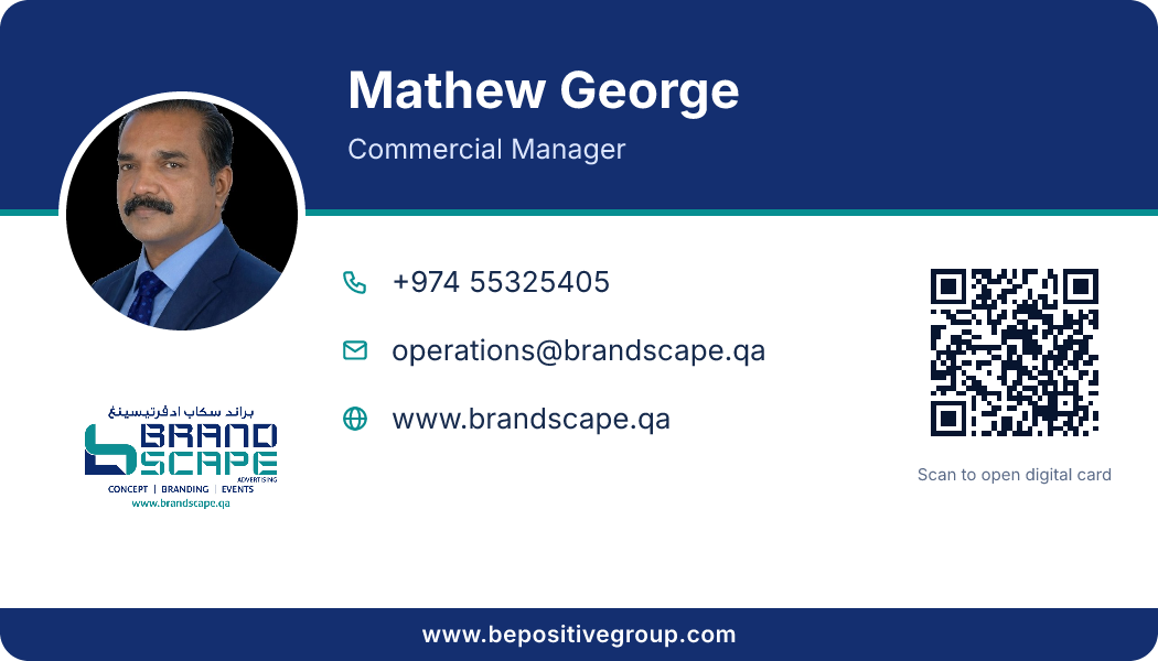 Business card of Mathew George